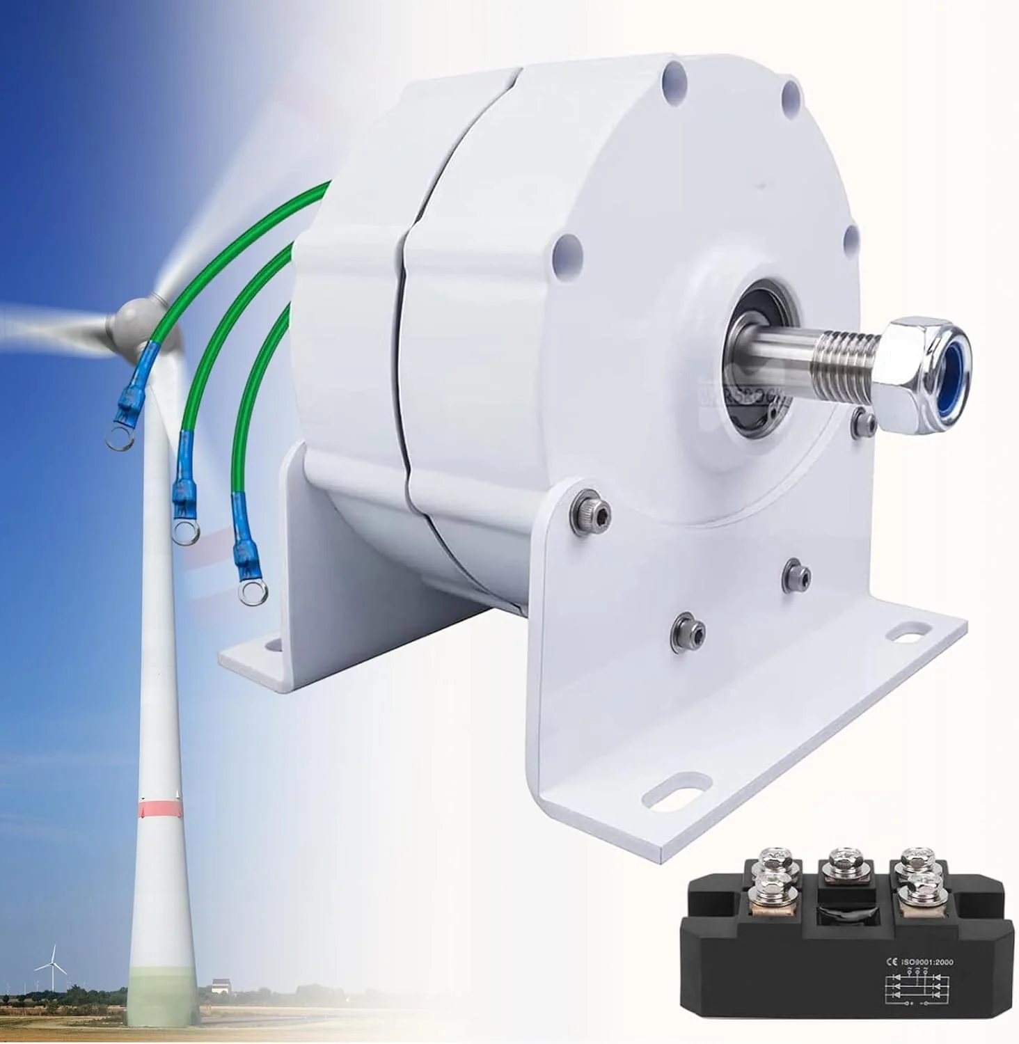 010b31fab5ef1dd6a1d8b169acbfa1a7f9612f3b55cb343bf134b92e5b8a3e31 12000W Low RPM Permanent Magnet Generator 12V 24V 48V 120V 220V, Free Energy Gearless Permanent Magnet Generator Motor DIY for Wind Turbine Water Turbine,12V(220V)
