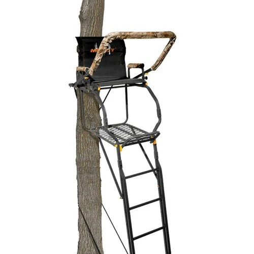 02947515d7974bf726722ba04300d13d25db0b893caa3c9afbb9706c31d0b91a 20 ft. The Skybox Deluxe 1-Person Deer Hunting Ladder Tree Stand