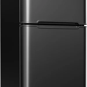 3.2 Cu.Ft Mini Fridge with Freezer ¨C 2-Door Compact Refrigerator for Bedroom, Dorm, Office or Apartment, Silver3.2 Cu.Ft Mini Fridge with Freezer ¨C 2-Door Compact Refrigerator for Bedroom, Dorm, Office or Apartment, Silver(3.2 CU.FT/Black)