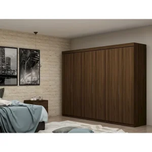 Mulberry 2.0 Modern 3 Sectional 6 Drawer Wardrobe Closet Set of 3(Brown)