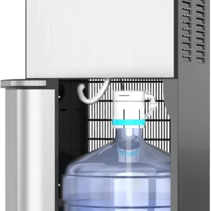 Limited Edition Self Cleaning Water Cooler Water Dispenser - 3 Temperature Settings - Hot, Cold  Room Water, Durable Stainless Steel Construction, Bottom Loading .(full size stainless steel)