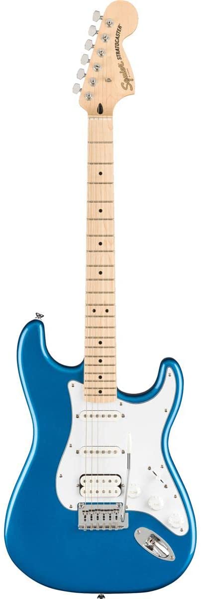0970b56fc1256e5884875da7fd1be74dbfd71a1a1072d5ac96874a8e57ab39dc Squier by Fender Affinity Series Stratocaster Pack, HSS, Maple Fingerboard, Lake Placid Blue