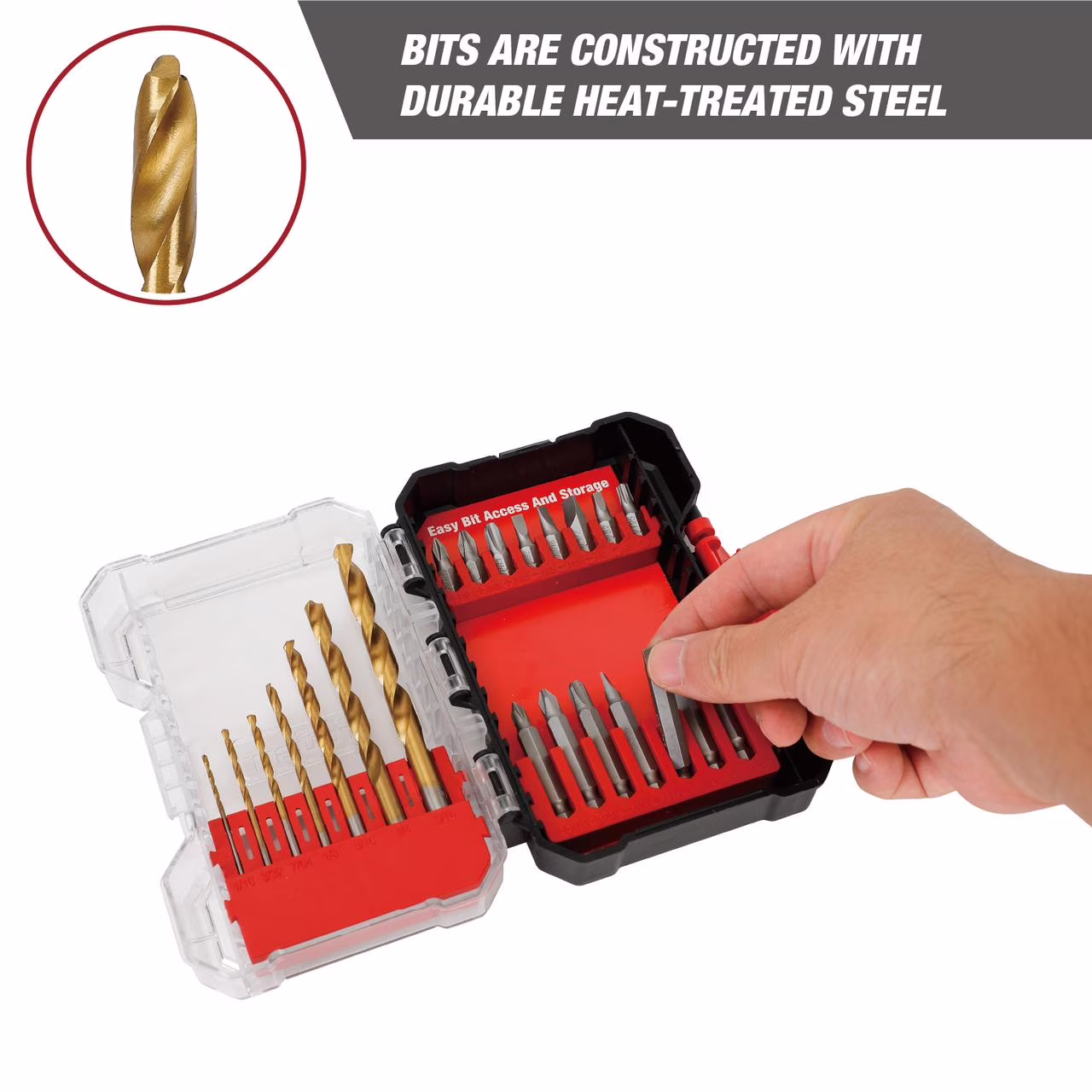 0ad174a61e742d712f0619ec3db2cefba0f7e1eaac859e110e9a2f0f435d524b Hyper Tough 22-Piece Drill & Drive Set in Click Fit™ Case