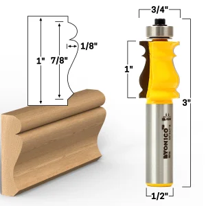 YANI -7/8 Picture Frame Molding Router Bit - 1/2 Shank - Yonico 16116