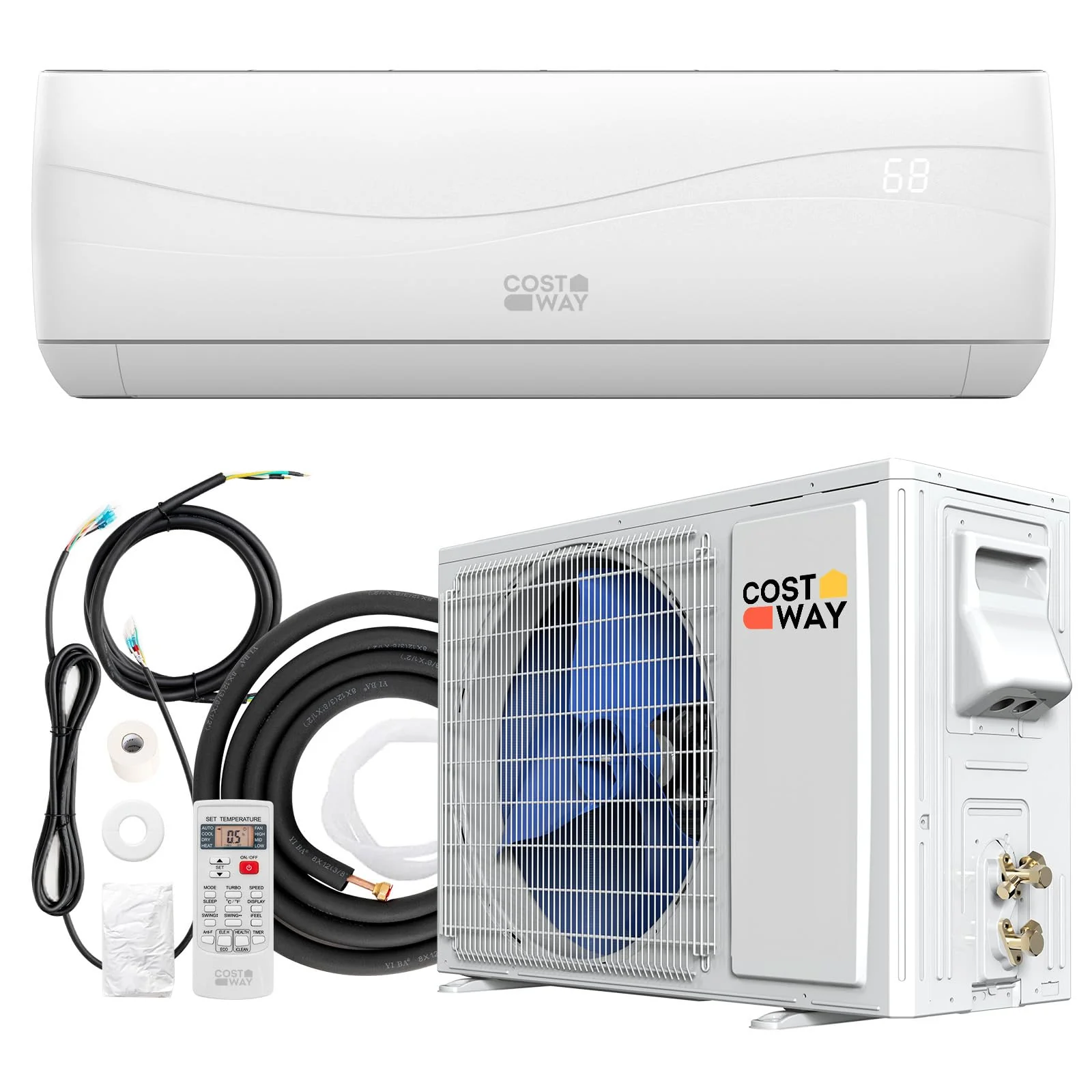 0bb20ed34e7e83302933998299dc74ef53b699c6042000a53745e9b599add1fe COSTWAY 12000BTU Mini Split Air Conditioner Heater