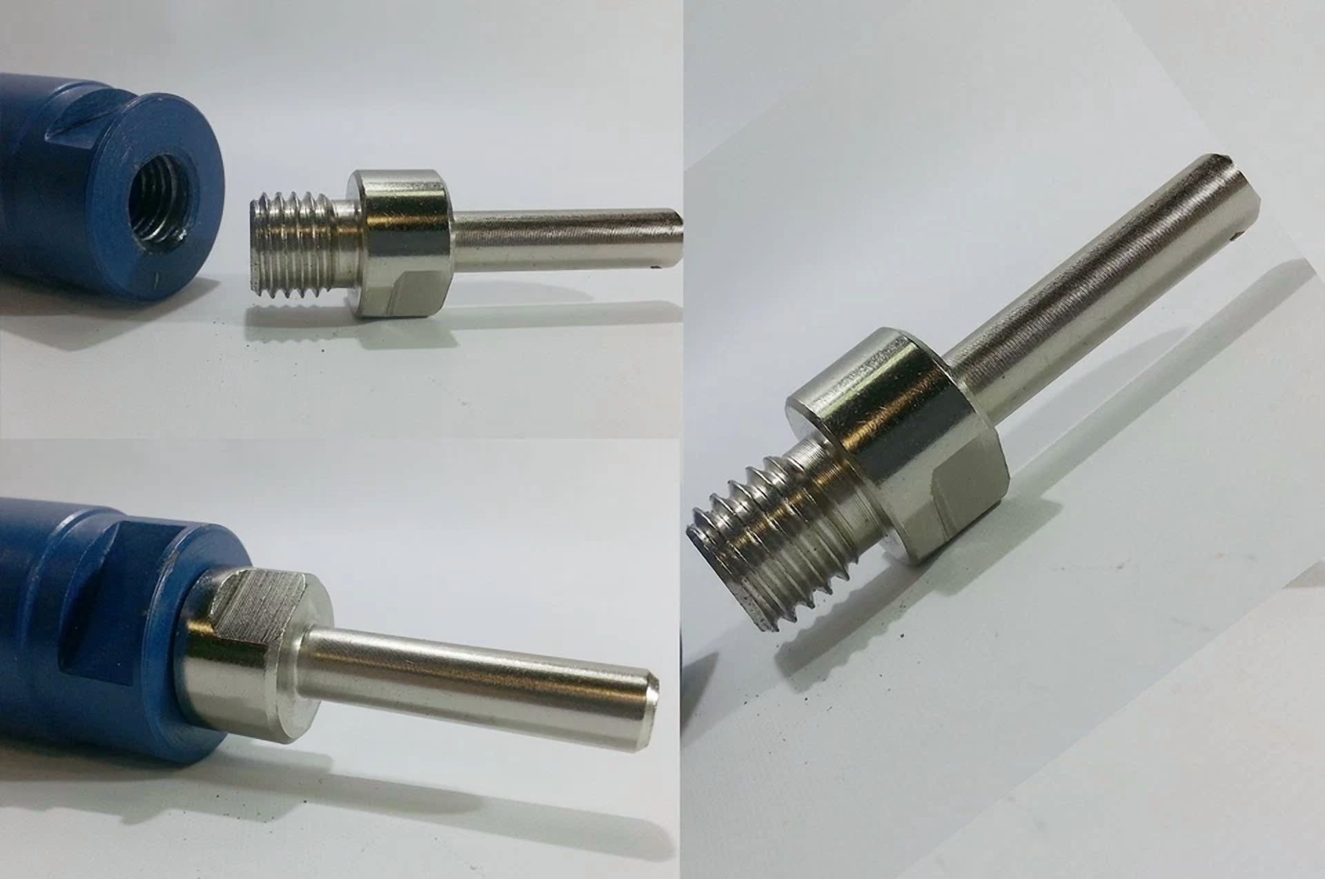 0c12f62048e3a16ad02338a945b265755a1954d6113b4241e5956201c1fa4743 KLYNE - Core Drill Bit Adapter 5/8"-11 Thread Male 3/8" Shank Diamond Power Drill Unc