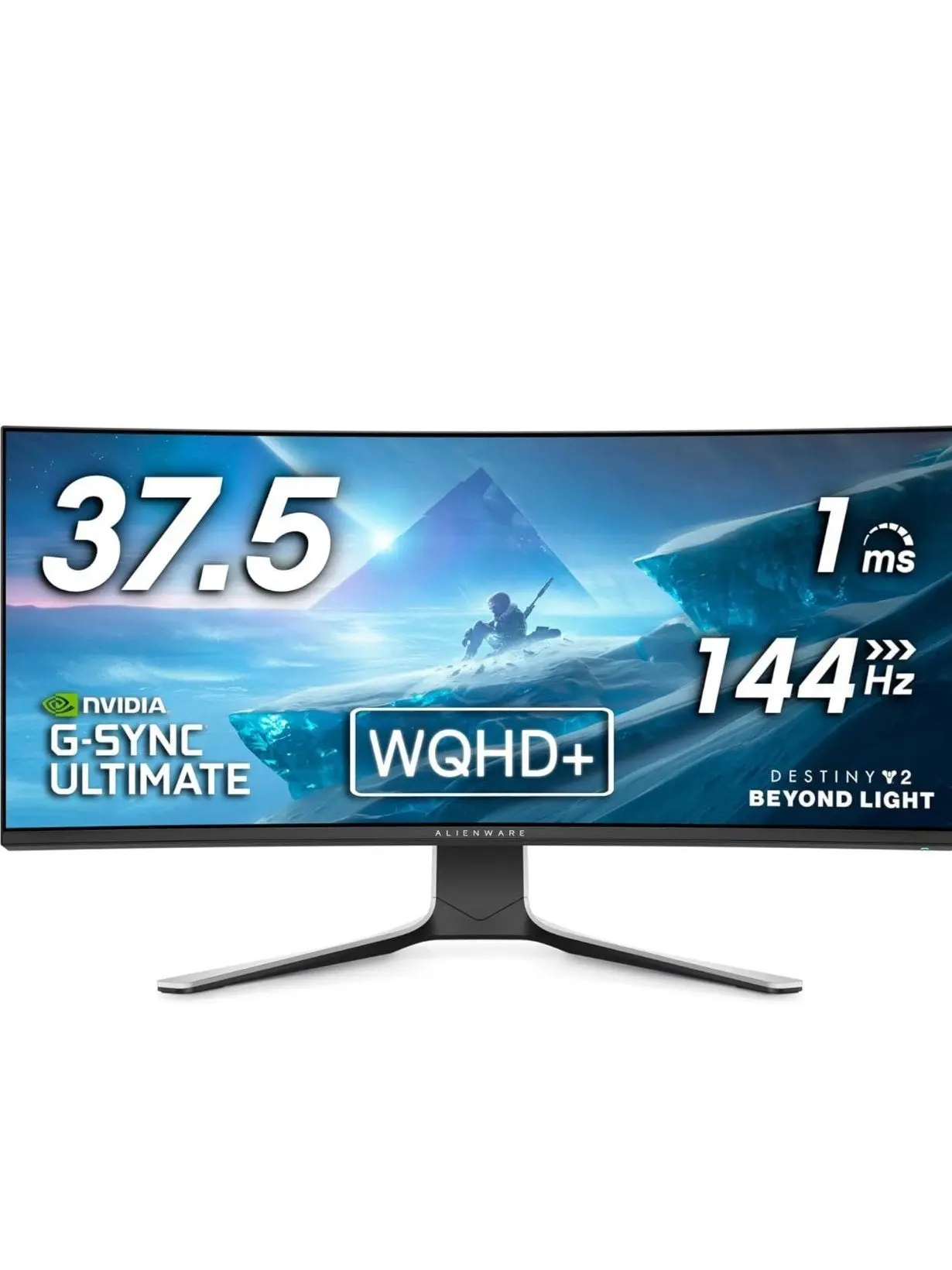 0c1ae7d4bf2dc2b4ce9898639a068718e2973bd08b2ec7b6ece5673afe9365a7 Alienware Ultrawide Curved Gaming Monitor 38 Inch, 144Hz Refresh Rate, 3840 x 1600 WQHD , IPS, NVIDIA G-SYNC Ultimate, 1ms Response Time, 2300R Curvature, VESA Display HDR 600, AW3821DW - White