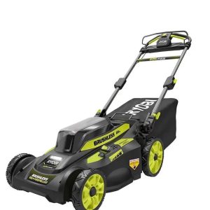 RYOBI 40V Brushless 20 in. Cordless Walk Behind Self-Propelled Lawn Mower with 6.0 Ah Battery  Charger