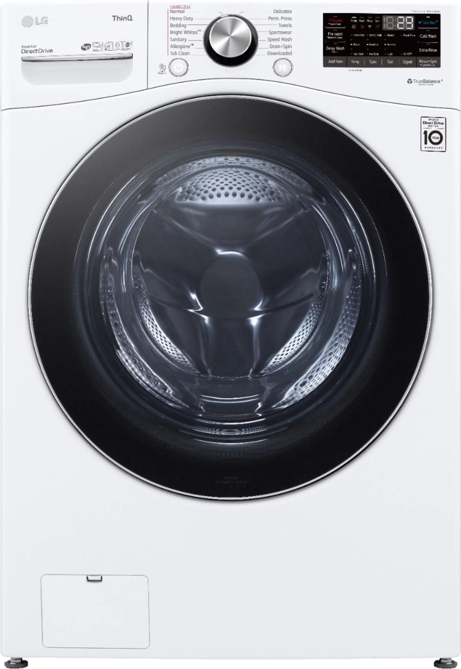 0dca81fd88c96d52b6998528f3543ad7a75cf306985276211dd50428e92172e7 LG ?C 5.0 Cu. Ft. High-Efficiency Stackable Smart Front Load Washer with Steam and Built-In Intelligence ?C White