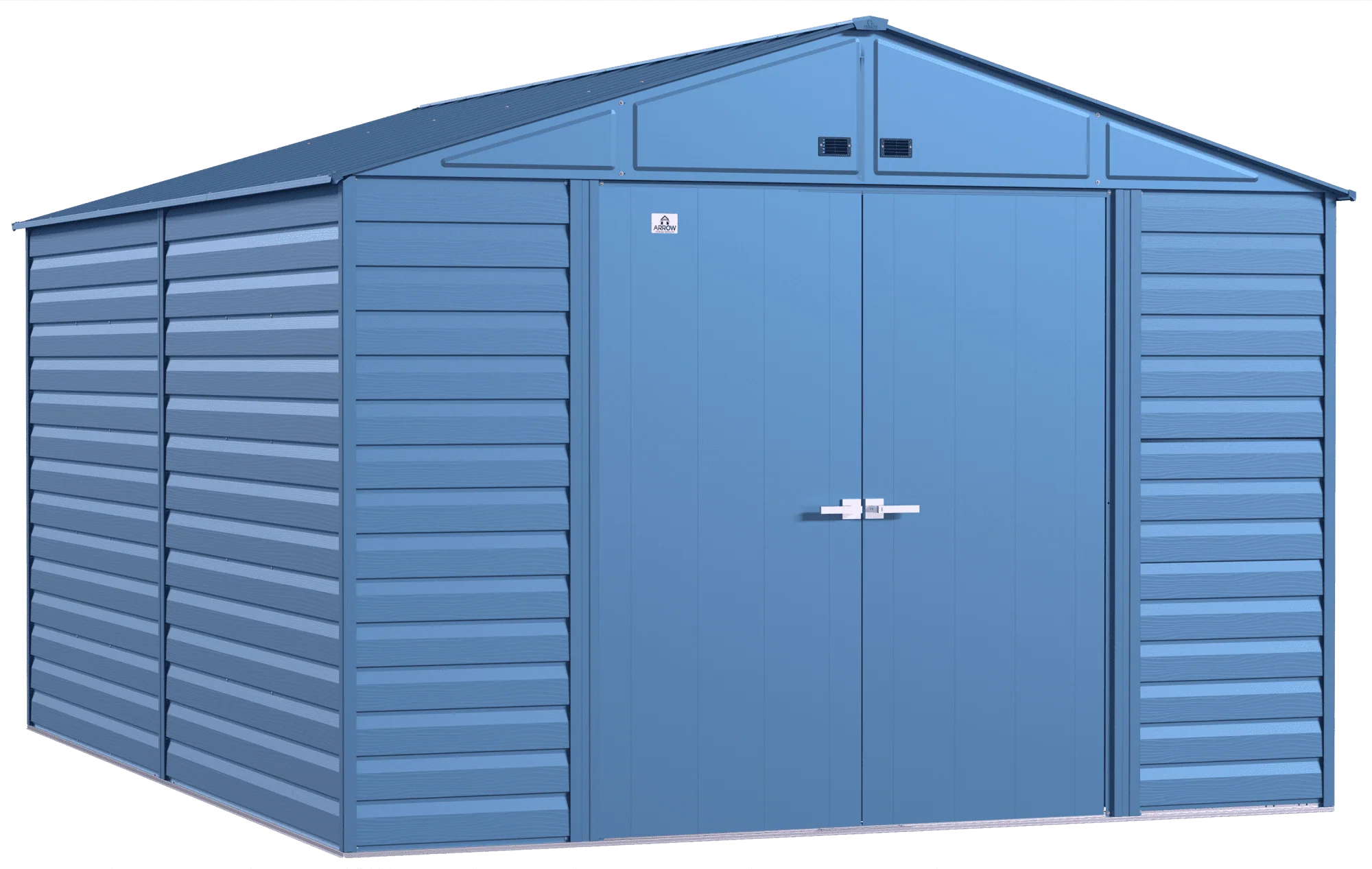 0e8e6a05cb0bee1c89c9683d583814dc0d505d8a3778974978adb37d021d930c Arrow Select Steel Storage Shed, 10x14, Blue Grey
