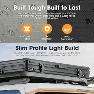 San Hima Gibb Rooftop Tent Hardshell With Ladder Outdoor Waterproof Camping 4¡Á4