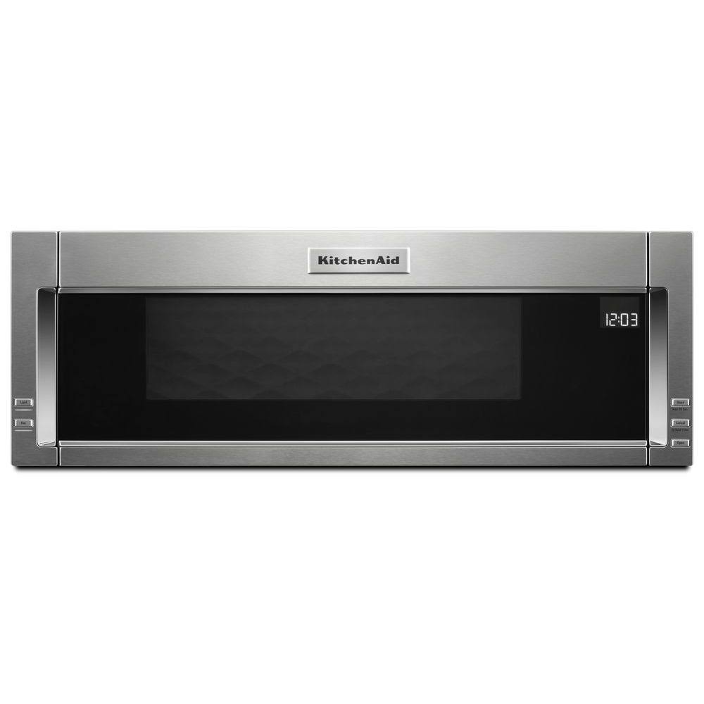 0f20b7c5623c574c58dcb819b3c1864497dc4cbb308deae036cf1fd382426b31 KitchenAid 30-Inch Low Profile Microwave Hood, 1000W, Stainless Steel, Dual LED, 4-Speed Ventilation