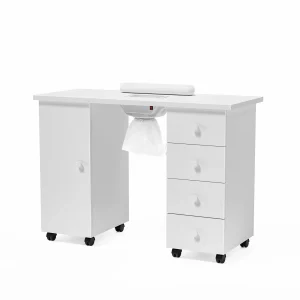 OmySalon Manicure Table Nail Desk w/Electric Downdraft Vent(Default/ONESIZE)