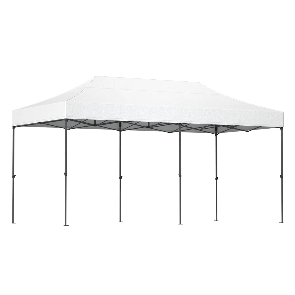 10ac90501dc47ec6fcde772041a78202138210da3516fb05a4f9a836369cd29f Instahut Gazebo Pop Up Marquee 3x6 Folding Tent Wedding 500D Oxford Fabric White