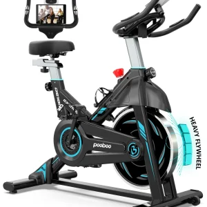 Pooboo Indoor Cycling Bike Magnetic Stationary Exercise Bikes Home Cardio Workout Bicycle Machine 350lb Flywheel Weight 40lbs