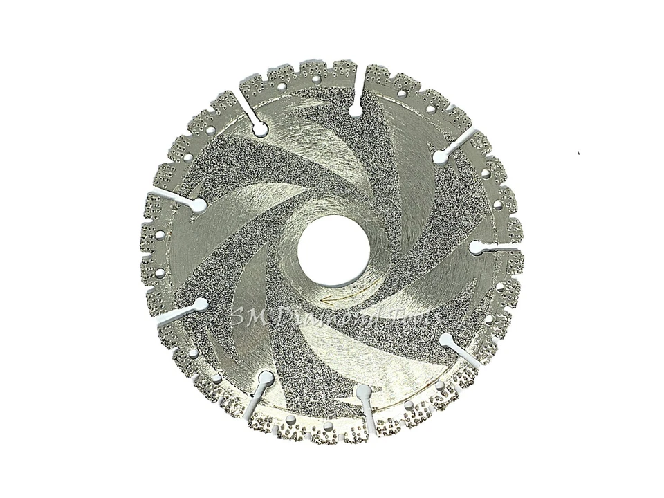 12aad192097e82523c60e1ae772b3c28a8df3b009b671d04280bbc9efccba880 KLYNE - 4.5-Inch Segmented Laser Welded Diamond Blade For Cutting Ductile In Wet/Dry