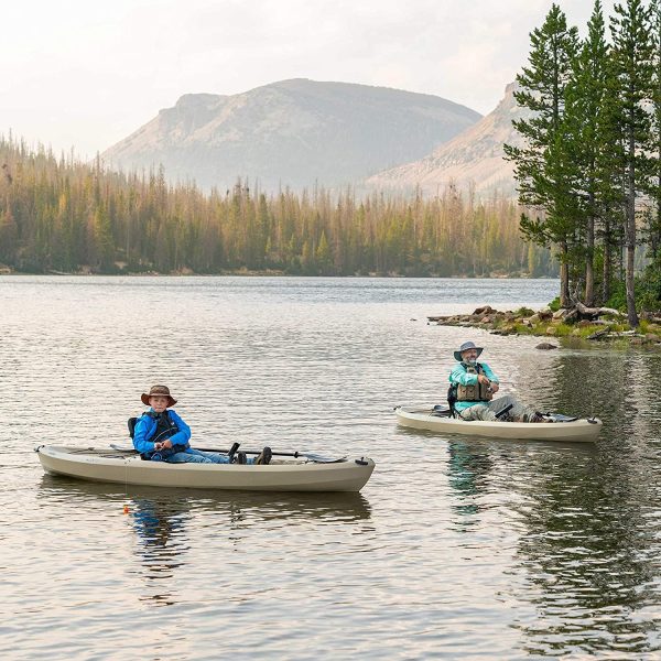 1321f3f46b100afdc58d451c68764b165f71b383f987036e3d82006b6527720f Lifetime 90806 Tamarack Angler 100 Fishing Kayak C 2 Pack (Paddles Included)