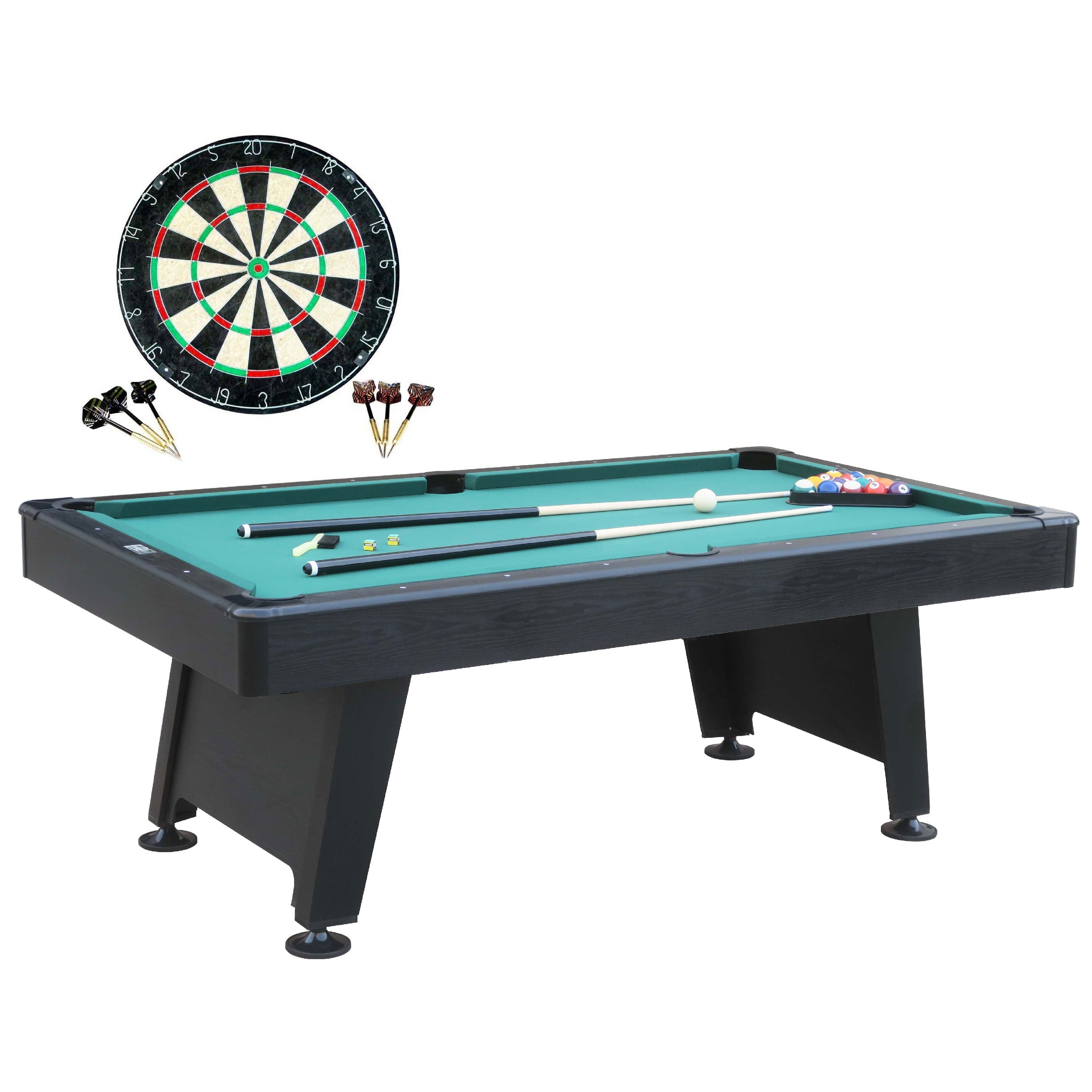 13c6461040d30d79ba3c3e06ac737742b848f5a40be97077ffc9c5102d66ef98 Barrington Billiard 84¡ä¡ä Arcade Pool Table with Bonus Dartboard Set, Green