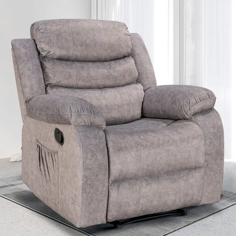 140cfb4c7c9375849b8b90575d11f077d7ddcb73d9b47c1a56a43d9806ab8d6c Soft Recliner Chair with Massage and Heat Function(Beige Chenille)