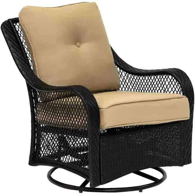 144be69093f6006618e7e675e71d5e200a34376e59db945b701f140319b6fce6 5-Piece Steel Patio Fire Pit Conversation Set with Navy Blue Cushions, Swivel Gliders and Square Fire Pit Table(Red)
