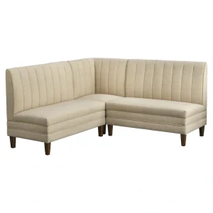 Lifestorey Kerrington 3-Piece Channel Back Upholstered Banquette Set(Brown/Set Of 3)