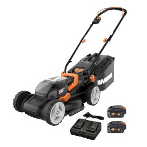 Worx 40V Cordless Lawn Mower 14¡ä¡ä with Intellicut, Mulching, 2x20V 4.0Ah Batteries and Charger Included(Default Title)