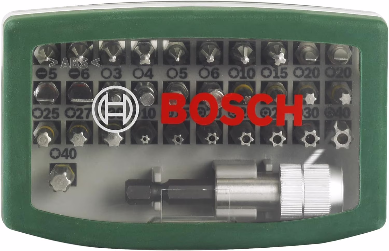 Bosch 32pc. Screwdriver Bit Set (PH-, PZ-, Hex-, T-, TH-, S-Bit, Accessories Drill and Screwdri