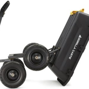 7GCG-NF Heavy-Duty Poly Dump Garden Cart with No-Flat Tires, 7 Cubic Feet, 1200-Pound Capacity, Black, Amazon Exclusive(4-Cubic Feet/No-Flat)
