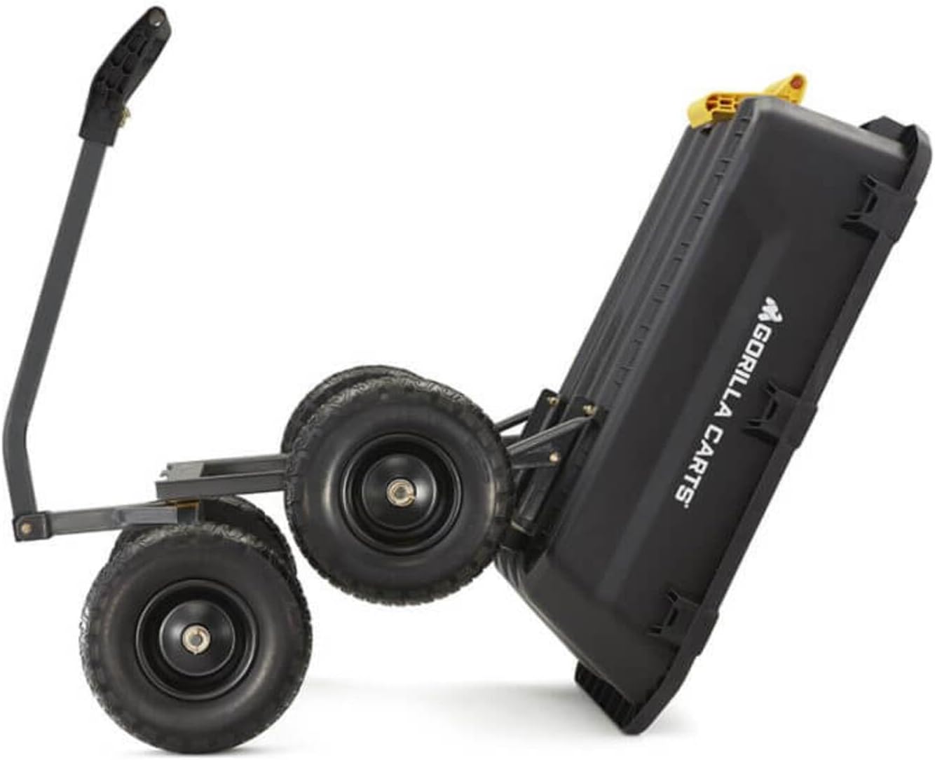 163bfc411d96d1f068dece0facd8806538bb886f0c6e377dfbd929a2211479f4 7GCG-NF Heavy-Duty Poly Dump Garden Cart with No-Flat Tires, 7 Cubic Feet, 1200-Pound Capacity, Black, Amazon Exclusive(4-Cubic Feet/No-Flat)