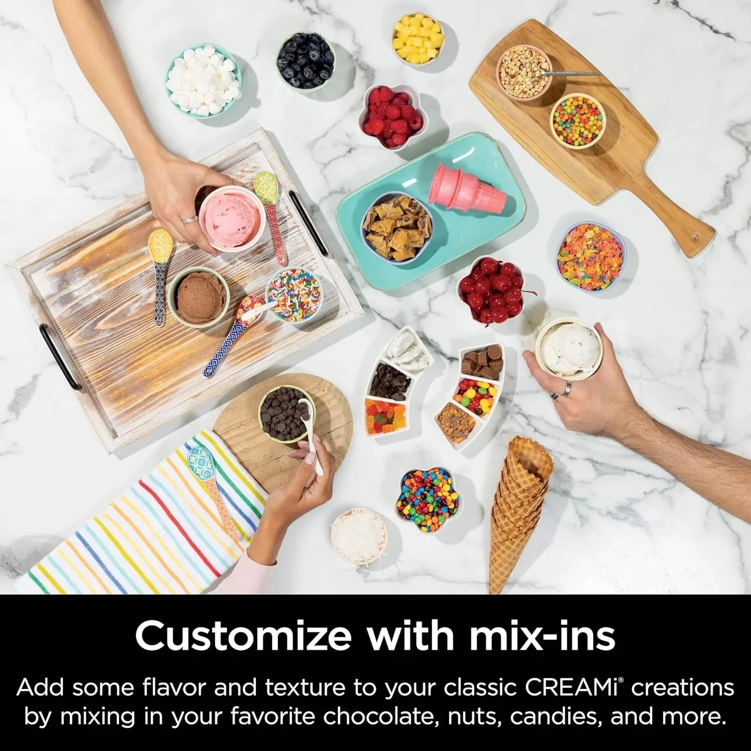 16e3fad77a76e454dd23de5744463678e55183e3879d081959d152e92317b5d2 Ninja Swirl by CREAMi Ice Cream and Soft Serve Maker, Sorbet, Milkshake, Frozen Yogurt, Low Calories Program More, 13-in-1, Soft Serve Handle, (2) CREAMi Swirl 16oz Pints, For Kids ALL ages, NC701