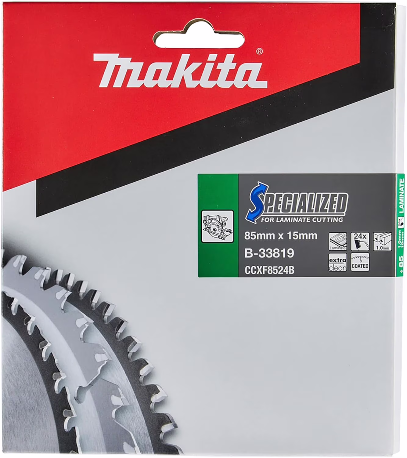 Makita B-33819 Specialized Blade for Laminate and Wood Cutting 85x15x24T