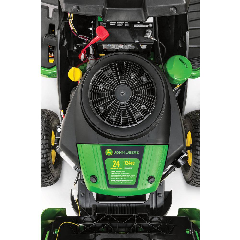 17b2d43c4d7d22eab7bd3da2ac176231dd61a8022c38ecf0d843d07a160b0996 John Deere S160 48 in. 24 HP V-Twin ELS Gas Hydrostatic Riding Lawn Tractor BG21211