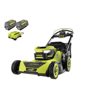 Ryobi 40V HP Brushless 21-in Self-Propelled AWD Lawn Mower ¨C Whisper Series ¨C Includes (2) 6.0Ah Batteries and Charger