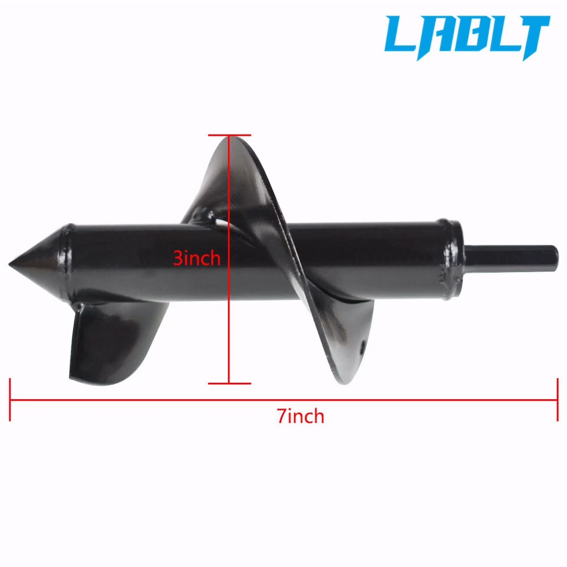 1848c6d4aaa894296ddb9b64801bd5ebd770653b3725fc298a078371f240bb8a PURELY- Lablt 3' '× 7'' Auger Drill Bit Garden Plant Flower Bulb Rapid Planter Spiral