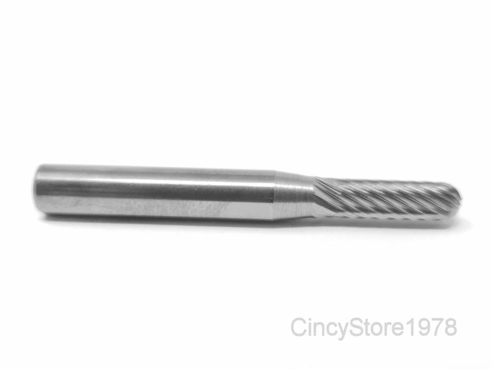 19bfd2d38d1e5046a6c342c71effa8fcc183d6f5c0d65146eee18177461e0d90 KLYNE - Sc14S Cylindrical Radius 3/16" Carbide Burr Bur Tool Die Grinder Bit 1/4" Shank