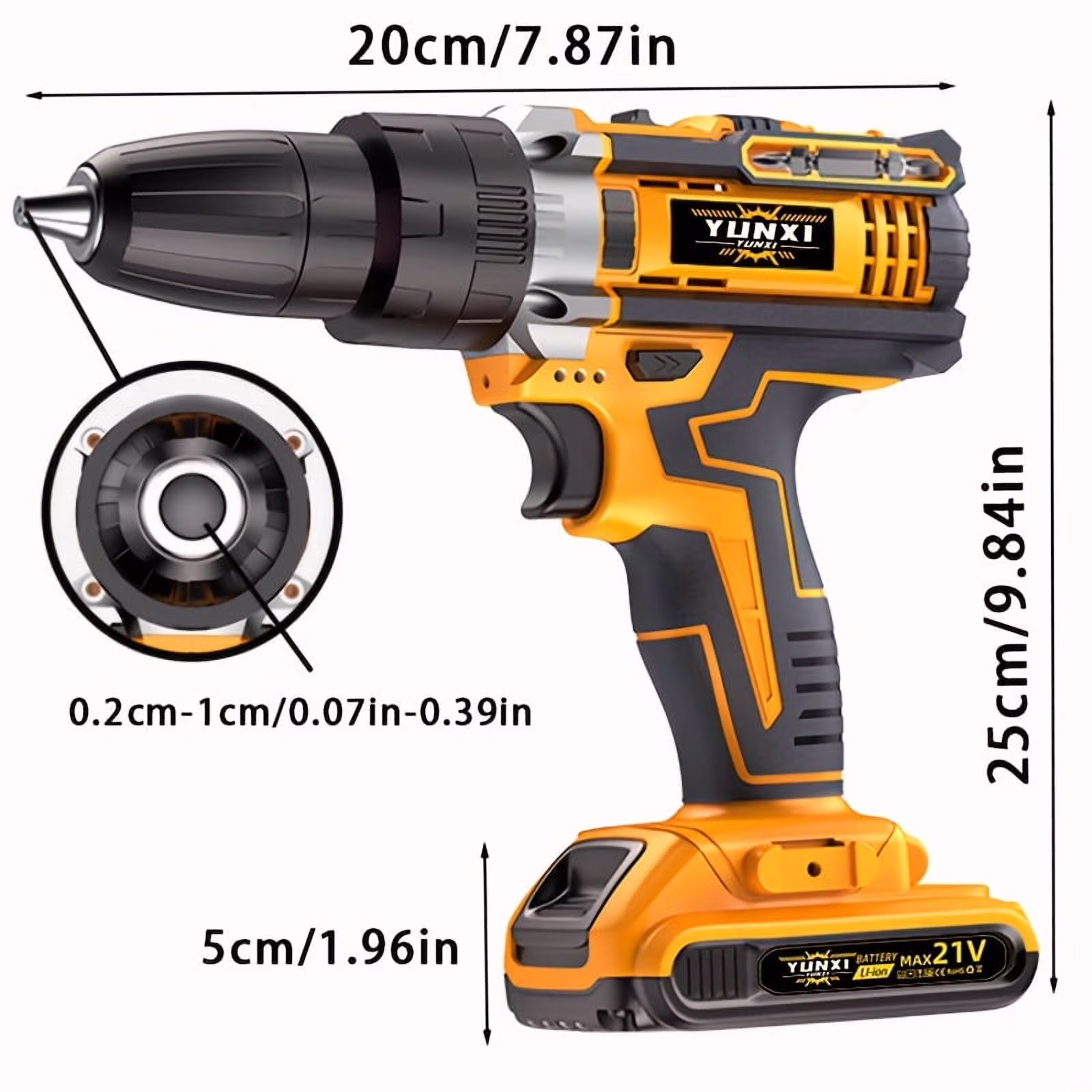 1a820bfbc0a6f829dca49e2954e3bb0d551ee5e03e2ef4d24dba11fa4833b717 DGB Cordless Electric Drill Driver Kit, Lithium-Ion Battery Powered, 2-Speed for Home Improvement and Repairs, Compact and Portable