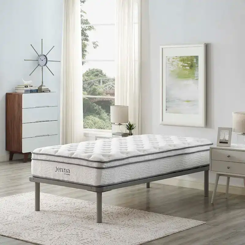 1aa658865157a954bf18a59b8cee6fc95d11e8839221d525240bbff02a4c7ec4 Jenna 10 Twin XL Innerspring Mattress(White)