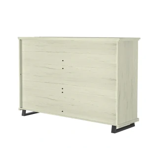 Farmhouse 4-Piece Bedroom Set - 2 Nightstand, 1 Chest and 1 Dresser(Beige)