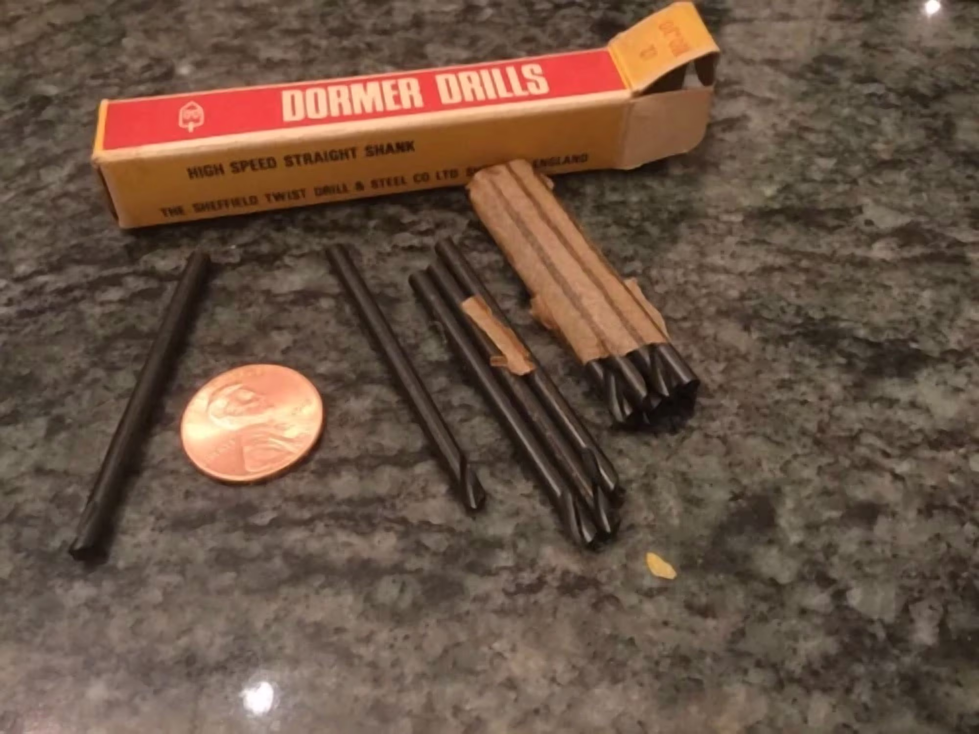 KNACK - 12 Dormer England Special Short Flute # 30 Stub 1/4 Flute X 2 Long Drill Drills