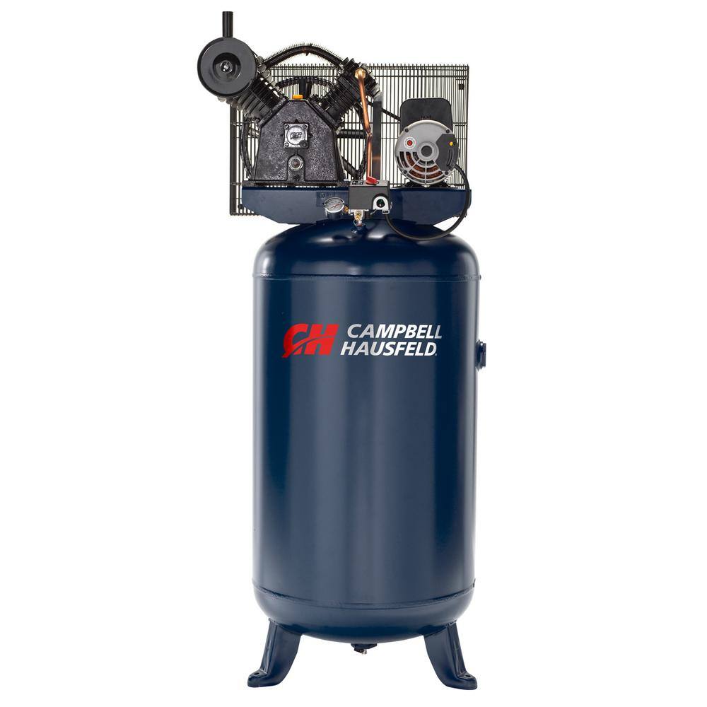 1d645db4468e650895b29ae821bbe0812287720d6035ce705a801c7712da7271 Campbell Hausfeld 2-Stage 80 Gal. 175 psi Stationary Electric Air Compressor XC802100