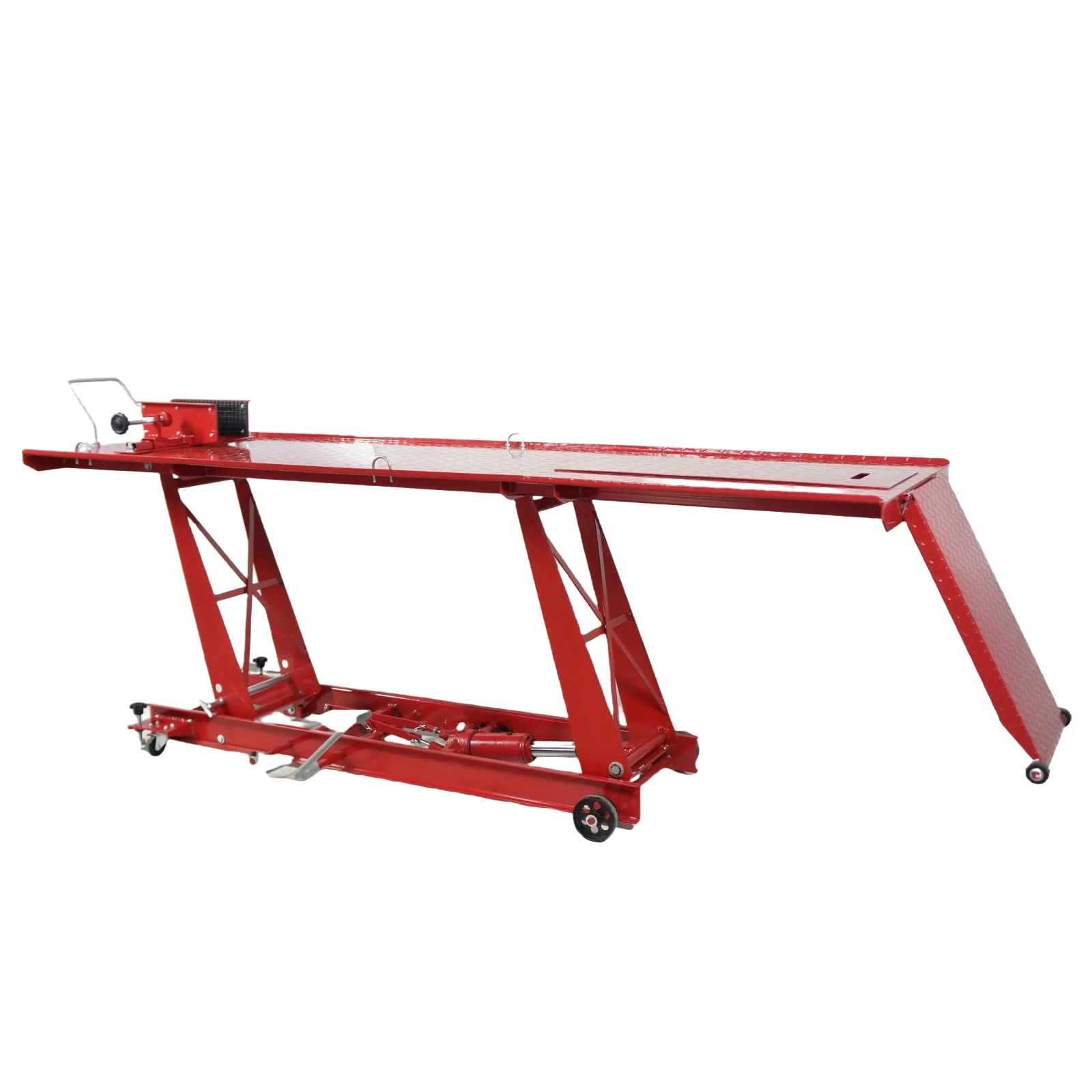 1d98b42a60af1ce425f8ad10a041799d507353b868f9a1516b3470a3fb9836b9 Hydraulic Motorcycle Lift - 1000lbs Capacity, Lift Hoist, Jack Stand, for Mechanics, Workshops, Homes(1000LBS)