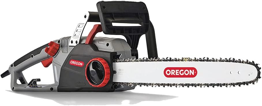 1e0836fb8d3d8747ad76c18320263377a46a3e191e45480fce89c175a7afaf06 Oregon CS1500 18-inch 15 Amp Self-Sharpening Corded Electric Chainsaw, with Integrated Self-Sharpening System (PowerSharp), 2-Year Warranty, 120V, Grey, Black(Chainsaw)