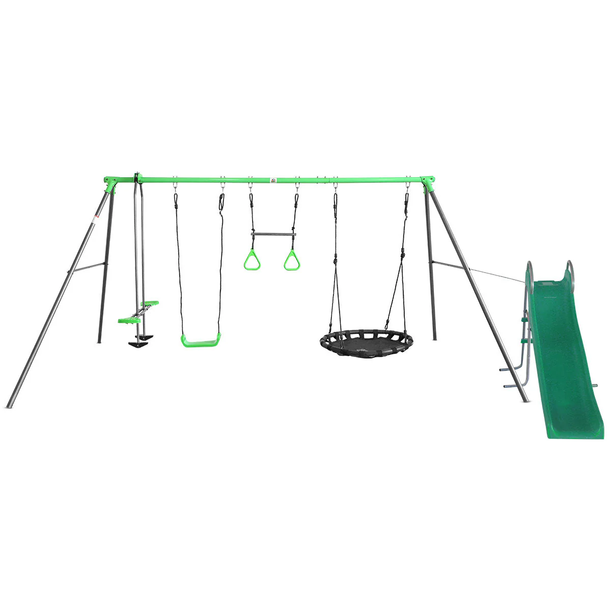 1e57b2c042ccc443357606b7a7db94aa4ab68e7cbba702f8f2be7b9f5f16e9ce Lifespan Kids Lynx 4 Station Swing Set with Slippery Slide