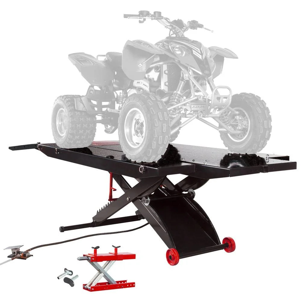 1e8cc6dfe871d724d08cc5c488042c2c3e109301a5a995ad3995122025779114 Black Widow BW-PROLIFT-HDXW-ATV ProLift ATV Lift Table and Center Jack