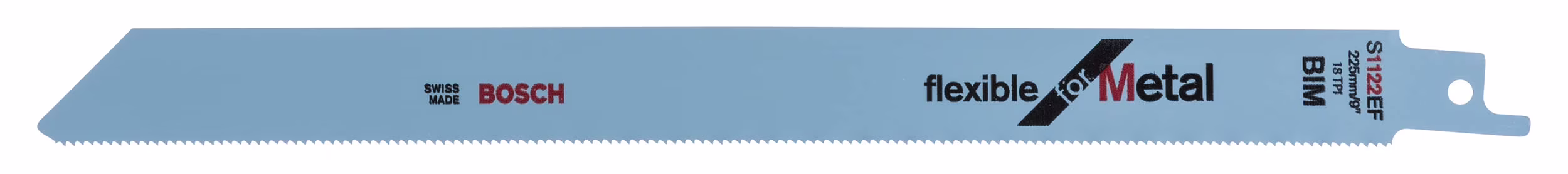 Bosch Accessories 5 pieces Reciprocating Saw Blade S 1122 EF Flexible for Metal (for metal, 225