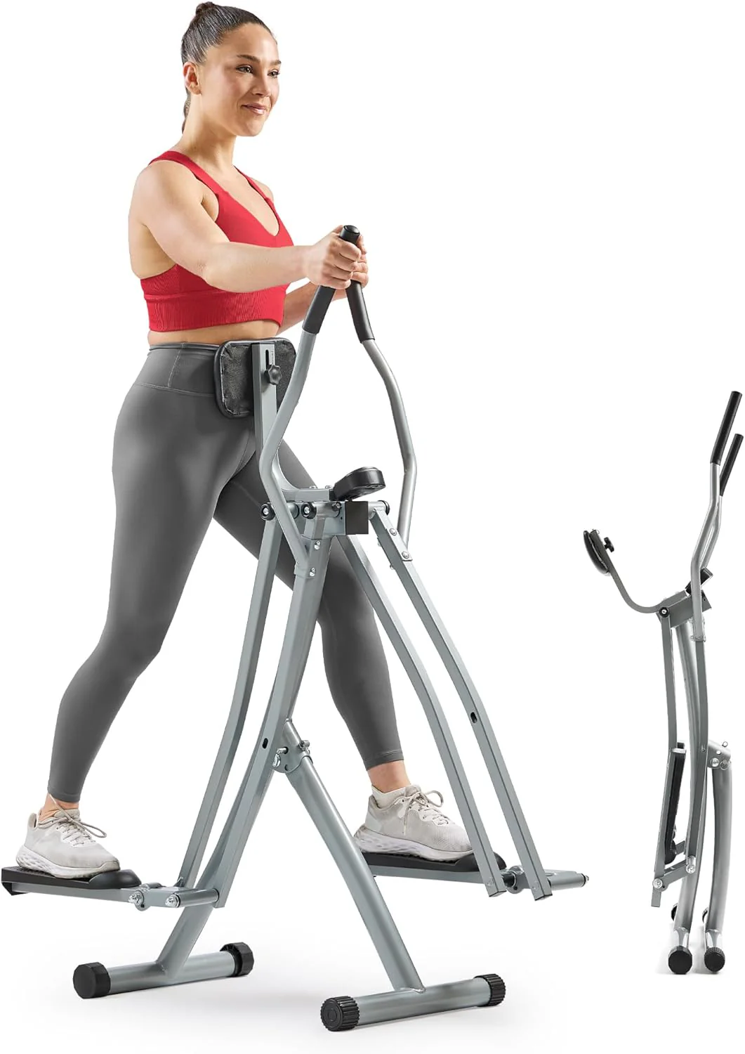 1f3b67e9b211ffa4bccf16f050c8775aae7c5eb68f45062ebf5e20edb7c21b06 Sunny Health Fitness Smart Air Walker Elliptical, Low-Impact 30-Inch Stride Home Glider Machine, Senior Cross Trainer for Indoor Cardio Exercise, Free SunnyFit App Bluetooth Connection- SF-E902SMART