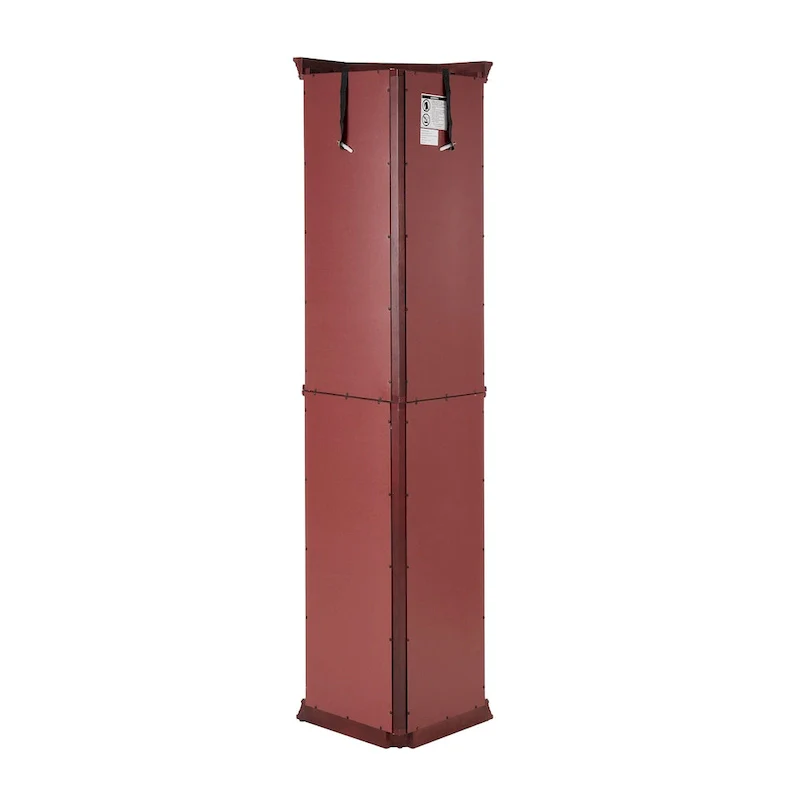 1fb382145fd4ff28de1042616c9bd8469f76e4b518e52b63f428c906596f7a3a Corner Curio Cabinet with Lights, Adjustable Tempered Glass Shelves, Mirrored Back, Display Cabinet(Cherry)