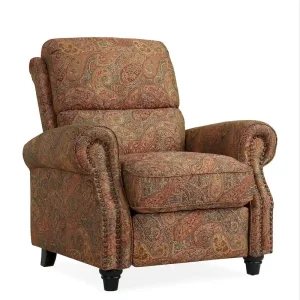 Copper Grove Jessie ProLounger Paisley Push Back Recliner Chair(Brown Multi Paisley)