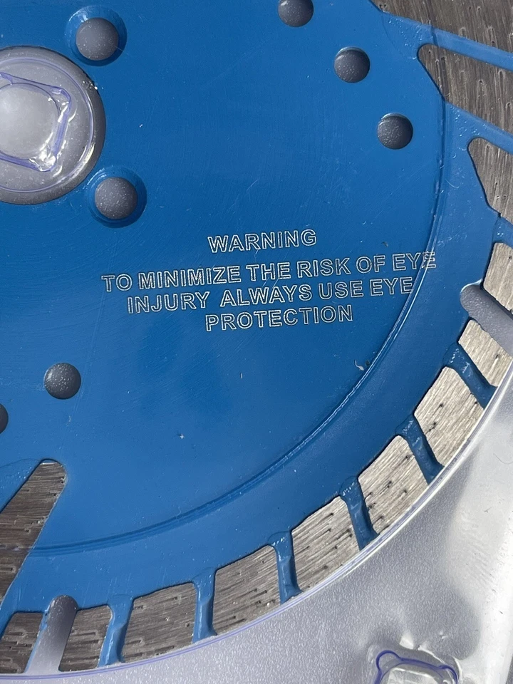 20feb45fe756953ab7f850e591c8b910d2fadd80d34dbe5a6db92a2292ae175f KLYNE - 6'' Dry Diamond Turbo Saw Blade Cutting Disc For Angle Grinder Concrete/Bricks