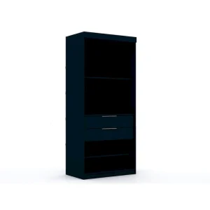 Mulberry 2.0 Modern 3 Sectional 6 Drawer Wardrobe Closet Set of 3(Brown)